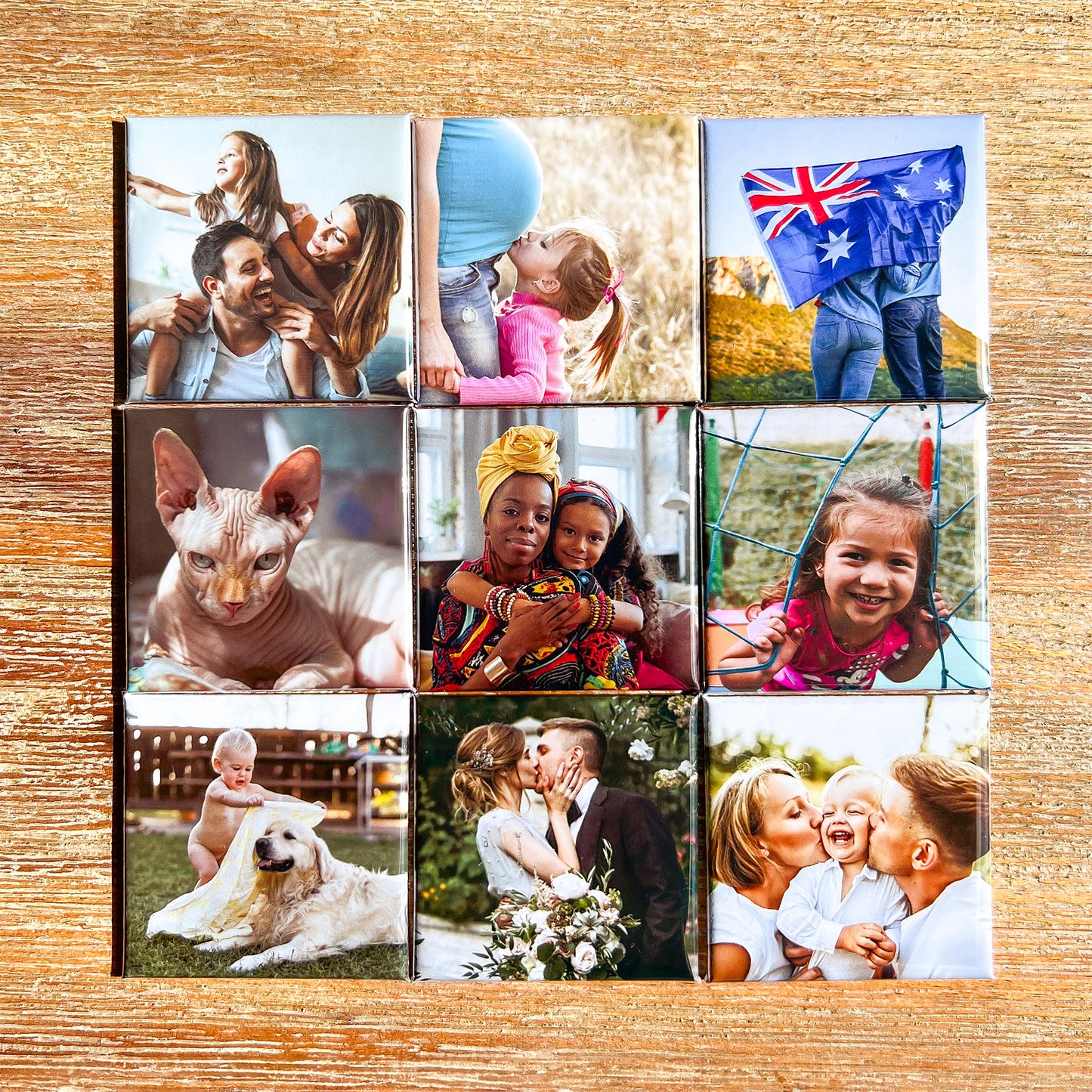 Custom Photo Magnets for 9 sets
