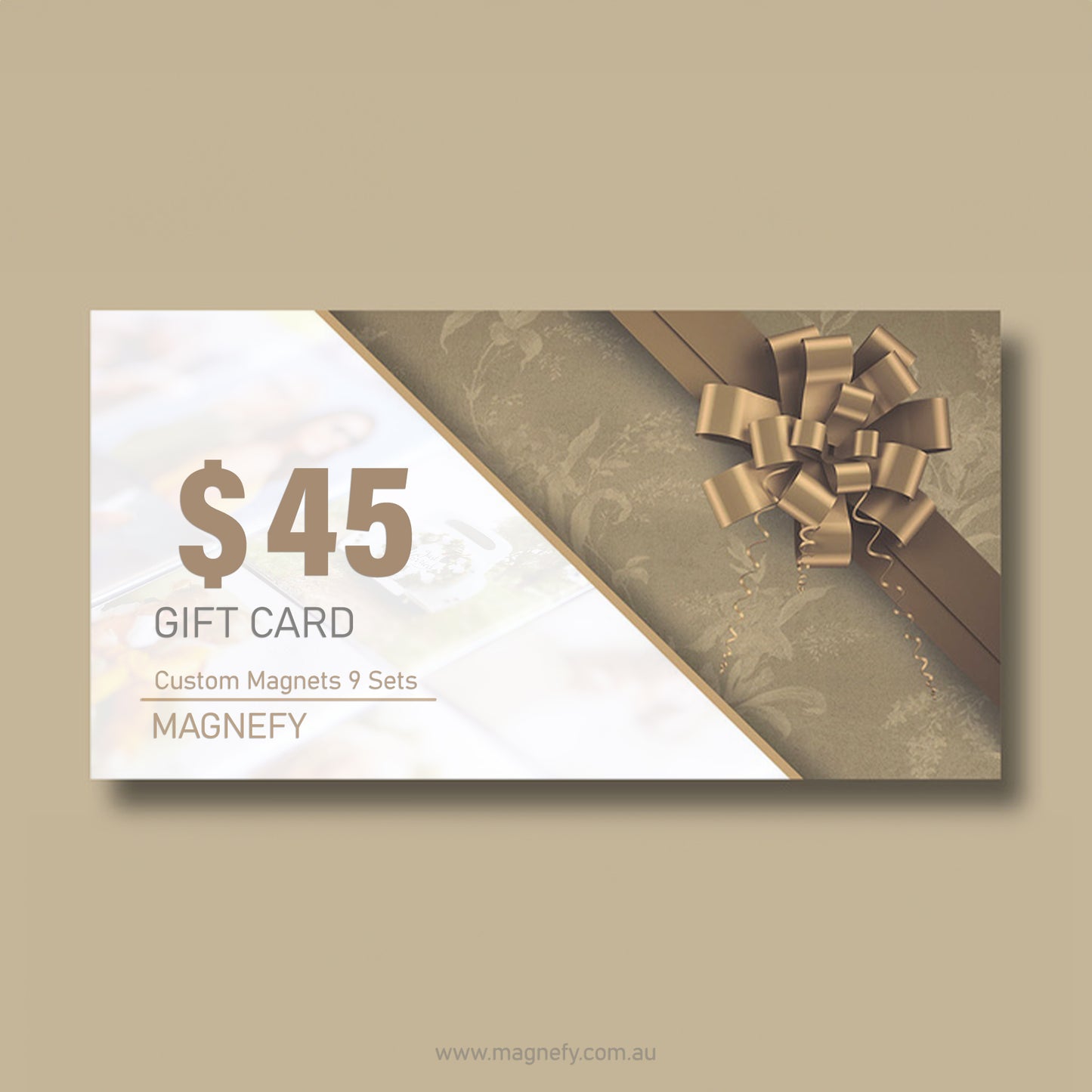 Custom Magnets Gift Card for 9 sets (Shipping Included)
